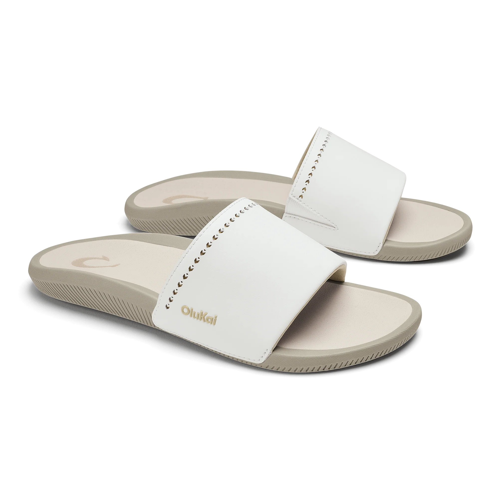 Ulele Slide  -  Bright White / Tapa